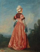 Jean-Antoine Watteau Polish Woman Spain oil painting artist